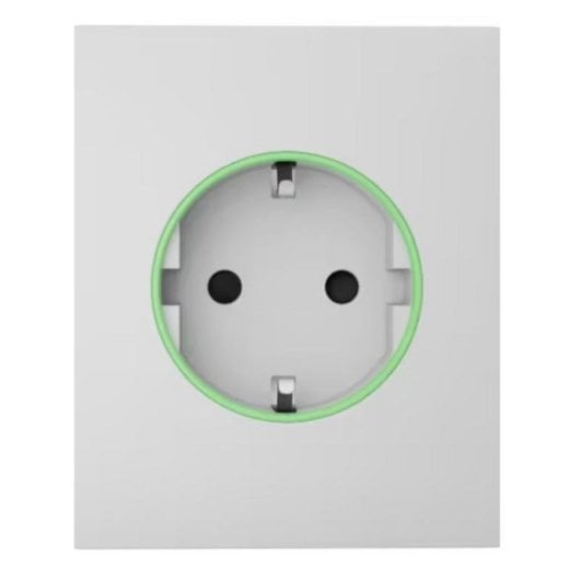 Tomada Inteligente Ajax CenterCover Branco Tipo F OutletCore Jeweller