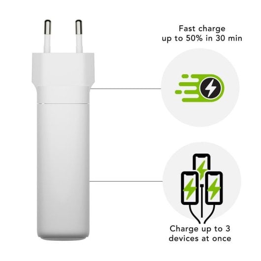 Caricatore dbramante1928 140W 3 porte USB Bianco