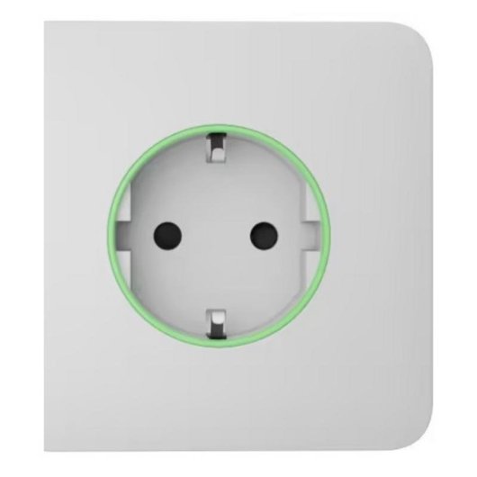 Tomada Inteligente Ajax SideCover Branco Tipo F compatível Jeweller
