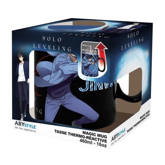Taza Termocolora ABYstyle Solo Leveling Jinwoo e Igris 460 ml
