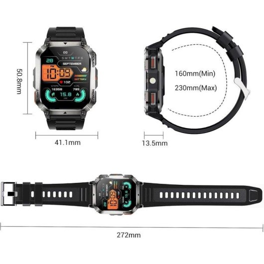 Blackview W70 Pro Bluetooth 5.3 2.01'' Verde Tamanho Único GPS Resistente Água