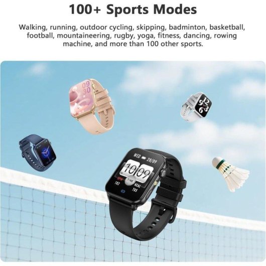 Blackview R30max Bluetooth 1,91" Rosa Correa S/M Smartwatch Fitness