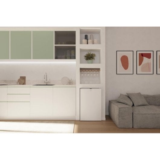Frigorífico Mini Candy CNLQ2S58EW Defrost 85 cm 129 L E Blanco