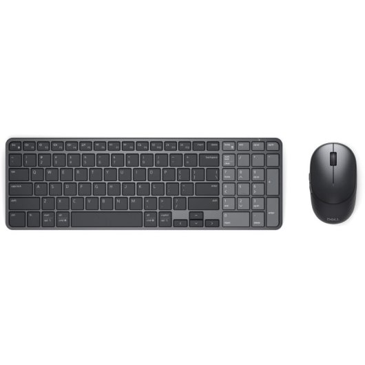 Tastatur Dell Pro 7 KM746 kabellos mit wiederaufladbarer Maus US International