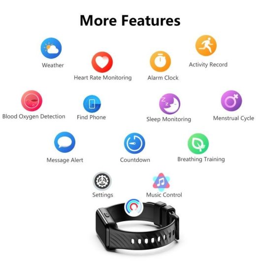 Blackview R10 Bluetooth 5.2 1,47'' Preto Smartwatch Feminino