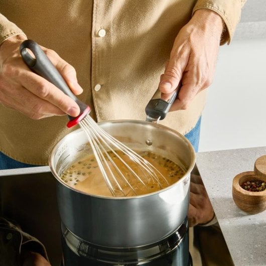 Cacerola Tefal Emotion+ Acero inoxidable 16 cm con tapa de vidrio