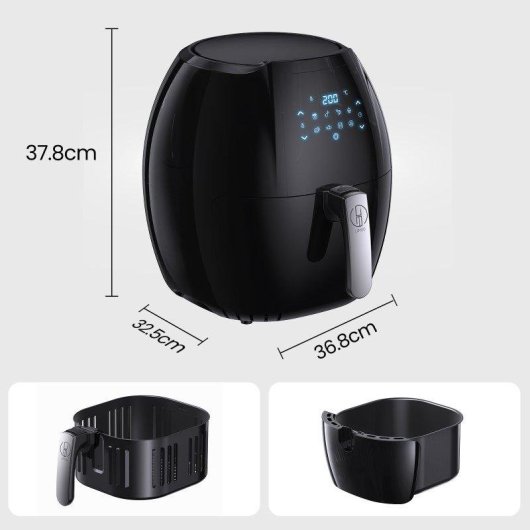 Friteuse sans Huile Generica Liimoo 8L 2000W 8 Programmes 360° Air