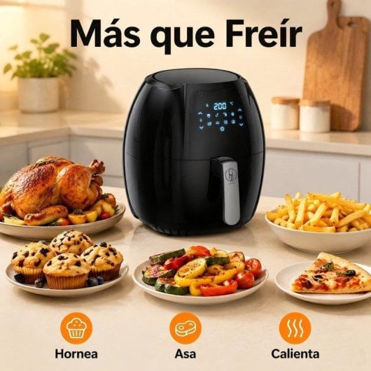 Friteuse sans Huile Generica 8L 2000W avec Panneau Tactile Intelligent