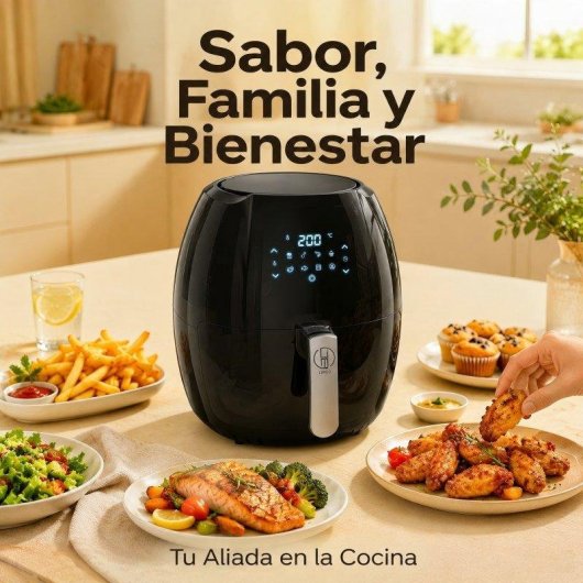 Friteuse sans Huile Generica 8L 2000W avec Panneau Tactile Intelligent