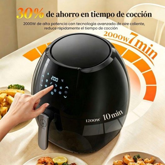Friteuse sans Huile Generica 8L 2000W avec Panneau Tactile Intelligent