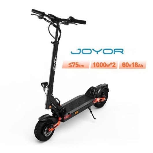 Patinete eléctrico Joyor 2000W Autonomía 75km Neumáticos 10" Off-road Frenos hidráulicos Plegable