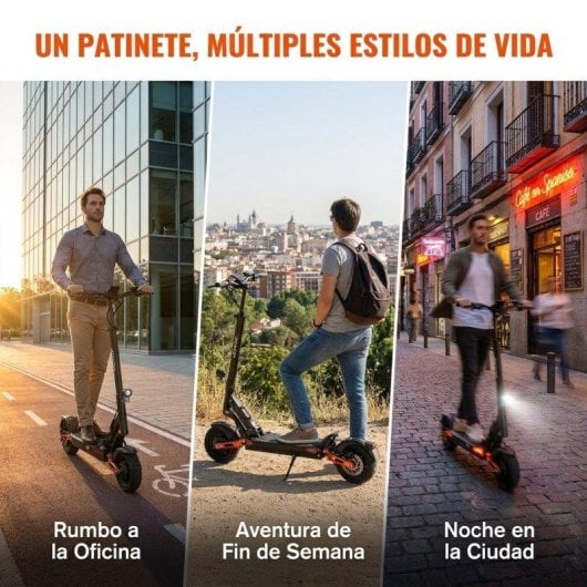 Patinete eléctrico Joyor 2000W Autonomía 75km Neumáticos 10" Off-road Frenos hidráulicos Plegable