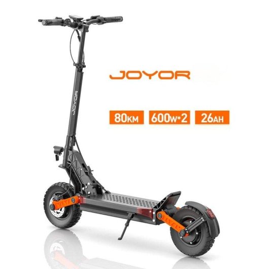 Patinete elétrico Joyor 1200W Autonomia 80km Rodas 10" Travões hidráulicos Suspensão dupla