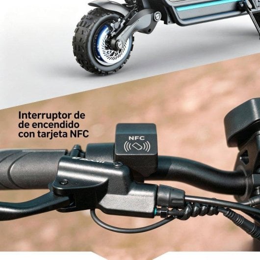 Patinete eléctrico Joyor Motor Dual 1600W Autonomía 100km Ruedas 11" Negro