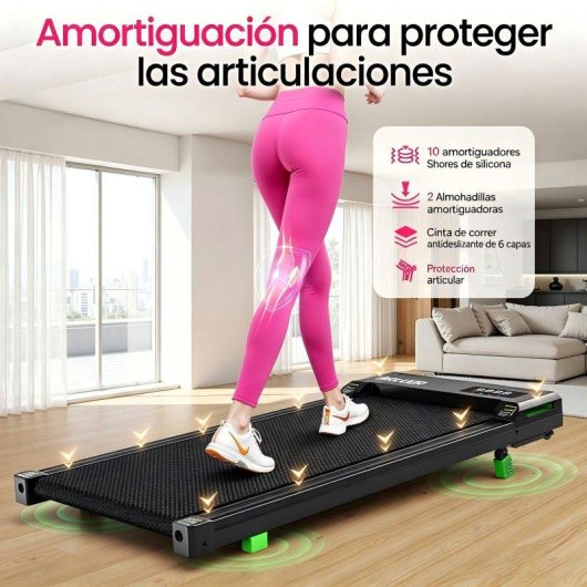 Cinta de correr AKLUER plegable 2.5HP inclinación 6% pantalla LED