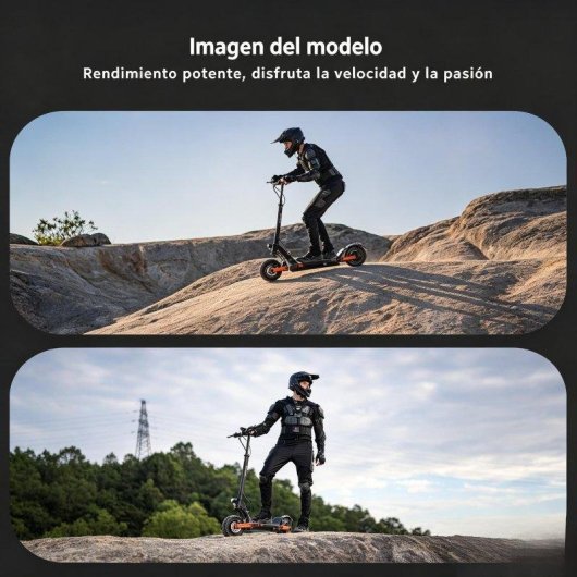 Patinete elétrico Joyor 600W Autonomia 55km Pneus 10" Off-road Freios a disco