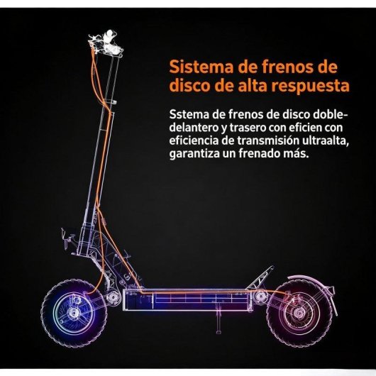Patinete elétrico Joyor 600W Autonomia 55km Pneus 10" Off-road Freios a disco