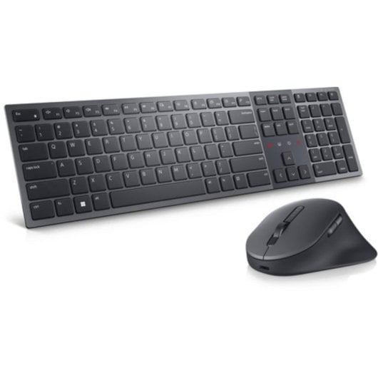 Clavier Dell KM900 sans fil Bluetooth RF US International avec souris graphite