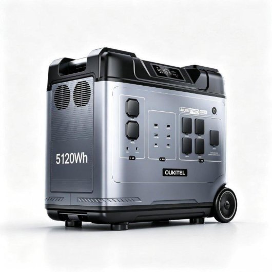 Station d’énergie Oukitel P5000E Pro 5120Wh 5 ports AC/DC/USB Batterie LiFePO4 WiFi Bluetooth