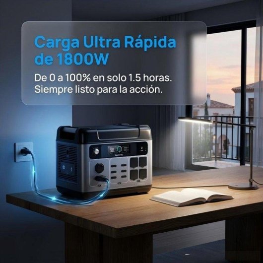Stazione di energia Oukitel 2400W 2048Wh 4 porte AC Batteria LiFePO4 UPS Ricarica rapida