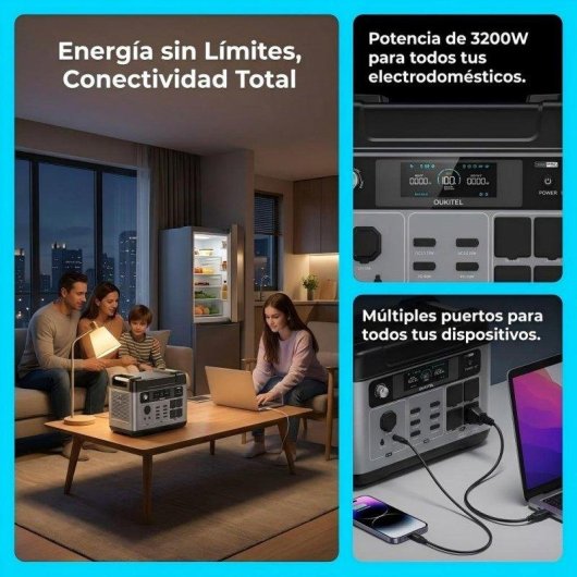 Stazione di energia Oukitel P2001E Pro 2048Wh 13 porte Batteria LiFePO4 UPS