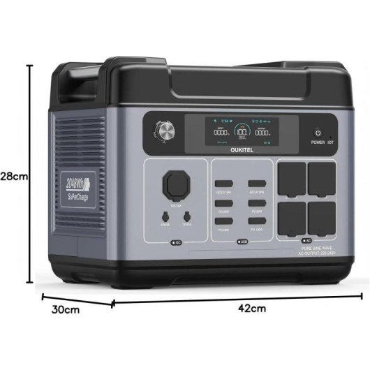Stazione di energia Oukitel P2001E Pro 2048Wh 13 porte Batteria LiFePO4 UPS