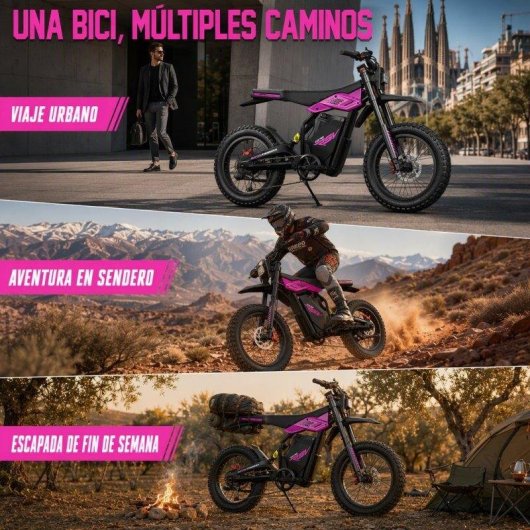Bicicleta Eléctrica Cleytro 1200W 48V 25Ah Doble Suspensión Frenos Hidráulicos