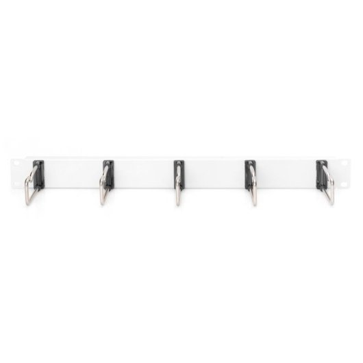 Panel de organización de cables Digitus con 5 estribos de acero 19" 1U