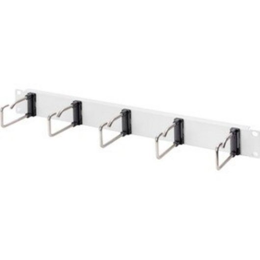 Panel de organización de cables Digitus con 5 estribos de acero 19" 1U