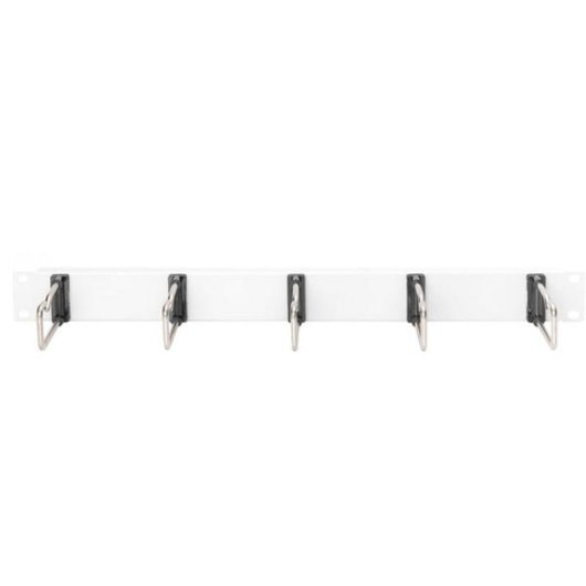 Panel de organización de cables Digitus con 5 estribos de acero 19" 1U