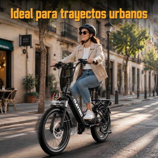Bicicleta Eléctrica Cleytro 500W 48V 15.6Ah 20" Autonomía 40-50 km