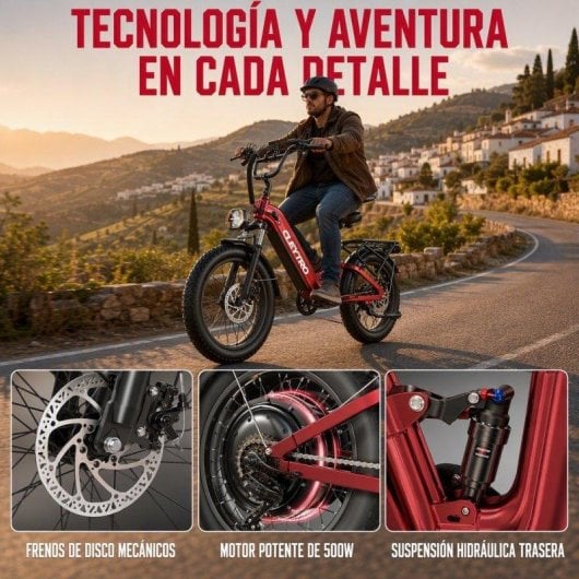 Bicicletta Elettrica CleyTro 48V 500W Autonomia 40-50 km
