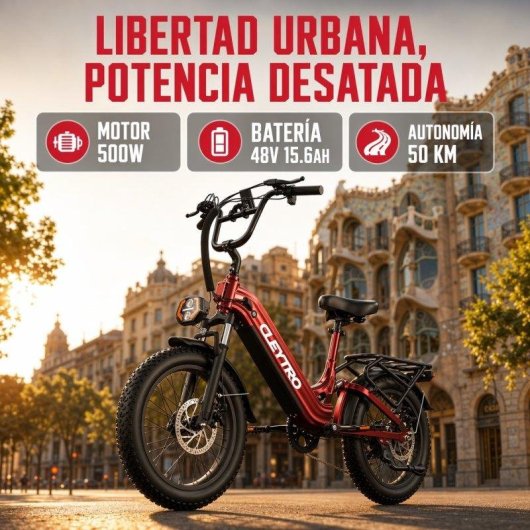 Bicicletta Elettrica CleyTro 48V 500W Autonomia 40-50 km