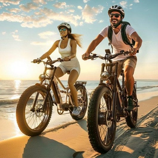 Bicicleta Eléctrica Tifgalop Doble Motor 52V 21Ah Neumáticos Fat 26"