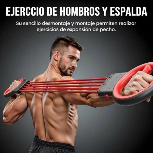 Expansor de Resistencia Akluer 3 en 1 Ajustable y Portátil