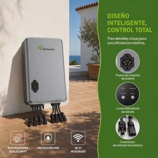 Hub solaire intelligent Lionshee 1600W 2 MPPT WiFi IP65