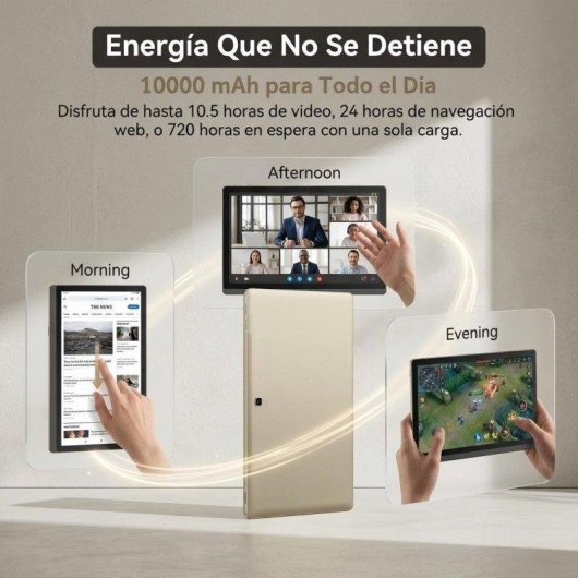 Tablette Meswao B1 Wi-Fi 14,1" 6 Go 128 Go Doré Caméra