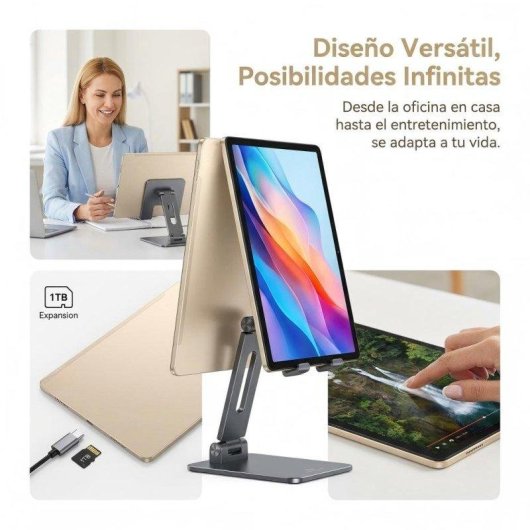 Tablette Meswao B1 Wi-Fi 14,1" 6 Go 128 Go Doré Caméra
