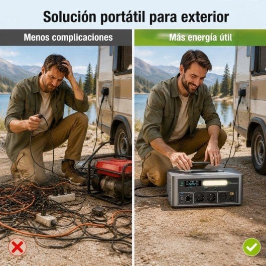 Onduleur solaire portable Lionshee 2500W 5000W MPPT USB-C 60W