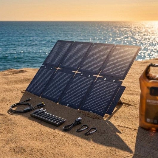 Panel Solar Lionshee 60W 10 Puertos DC USB Tipo-C Plegable IP67