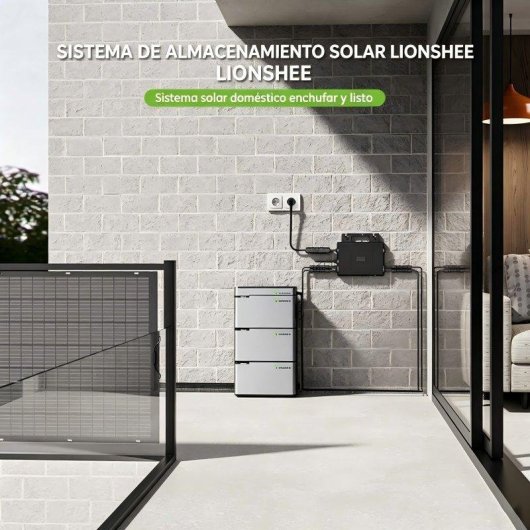 Panneau Solaire Lionshee 480W – 2x240W – HUB 1600W – Micro-onduleur 800W – Batterie 1024Wh