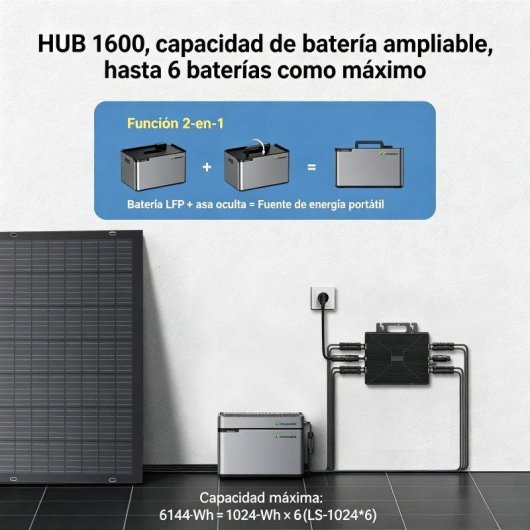 Panneau Solaire Lionshee 480W – 2x240W – HUB 1600W – Micro-onduleur 800W – Batterie 1024Wh