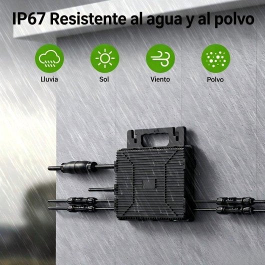 Panel solar Lionshee Kit Solar Balcón 480W 2 placas flexibles Microinversor IP67