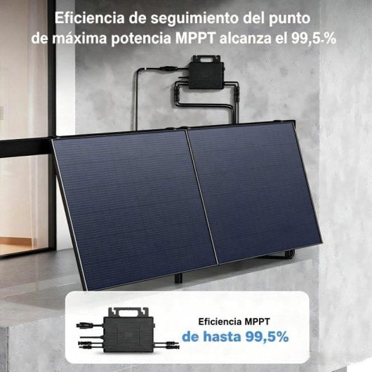 Panel solar Lionshee Kit Solar Balcón 480W 2 placas flexibles Microinversor IP67