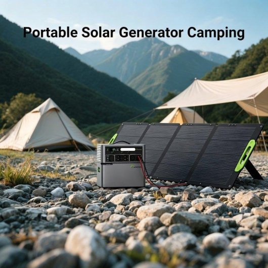 Générateur Solaire Lionshee 400W Pliable 2500W Inverseur Batterie 1024Wh IP67