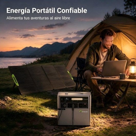 Générateur Solaire Lionshee 400W Pliable 2500W Inverseur Batterie 1024Wh IP67