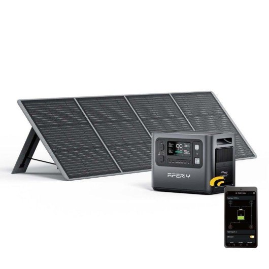 Stazione di energia Aferiy 2048Wh 2400W 13 porte Batteria LiFePO4 Solare