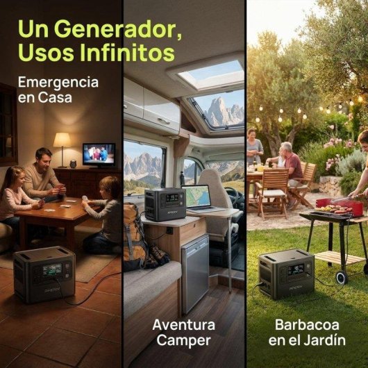 Stazione di energia Aferiy 2048Wh 2400W 13 porte Batteria LiFePO4 Solare