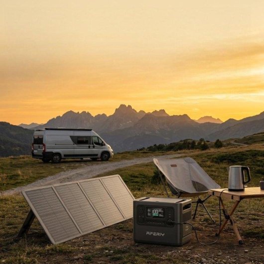 Stazione di energia Aferiy 2048Wh 2400W 13 porte Batteria LiFePO4 Solare