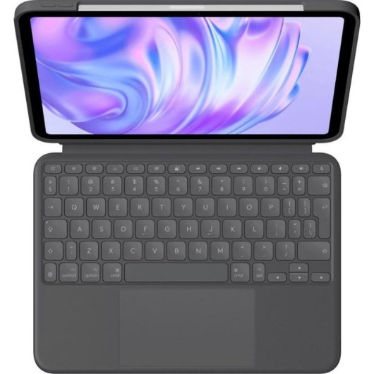 Huelle mit Tastatur Logitech Combo Touch fuer iPad Pro 13 M4 Graphit